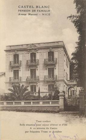 / CPA FRANCE 06 "Nice, Castel Blanc, pension de famille"