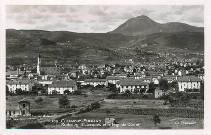 / CPSM FRANCE 63 "Clermont Ferrand, Faubourg Saint Jacques et le Puy de Dôme"