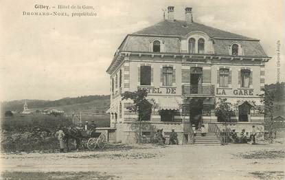 CPA FRANCE 25 "Gilley, Hotel de la gare"