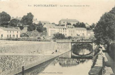 / CPA FRANCE 44 "Pont château, le pont du chemin de fer"