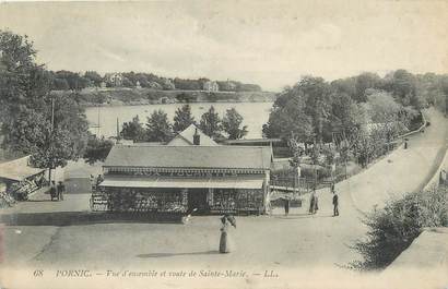 / CPA FRANCE 44 "Pornic, vue d'ensemble et route de Sainte Marie"