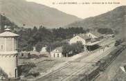 09 Ariege / CPA FRANCE 09 "Ax Les Thermes, la gare, intérieur de la voie ferrée"