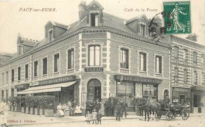 CPA FRANCE 27 " Pacy sur Eure, Café de la Poste"