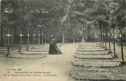 CPA FRANCE 89 "Monastère de Sainte Marie de la Pierre qui Vire, le cimetière"