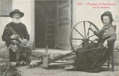 / CPA FRANCE 48 "Paysan et paysanne de la Lozère "