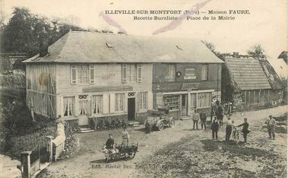 CPA FRANCE 27 " Illeville sur Montfort, Maison Faure, Place de la Mairie"