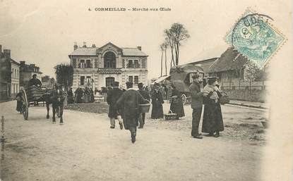 CPA FRANCE 27 " Cormeilles, marché aux oeufs"