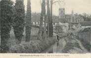 60 Oise / CPA FRANCE 60 "Chaumont en Vexin, bras de la Troësne et l'église"