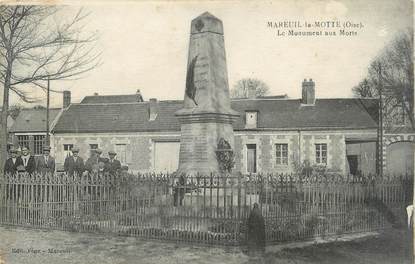 / CPA FRANCE 60 "Mareuil la Motte, le monument aux morts"