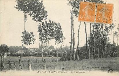 CPA FRANCE 89 "Lucy sur Yonne, vue générale"