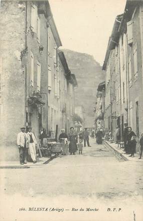 / CPA FRANCE 09 "Bélesta, rue du marché"