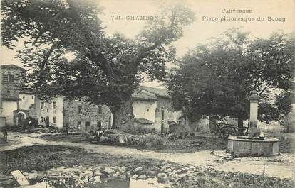 CPA FRANCE 63 "Chambon, place pittoresque du bourg"