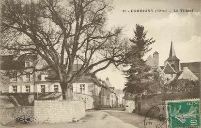 / CPA FRANCE 58 "Corbigny, le tilleul"