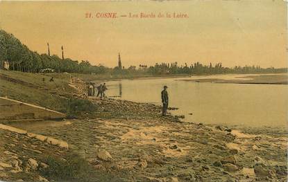/ CPA FRANCE 58 "Cosne, les bords de la Loire"