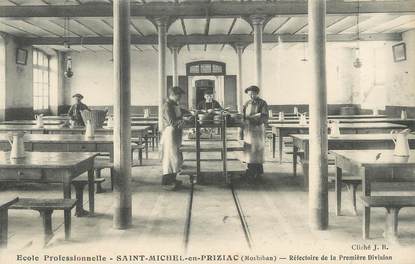 / CPA FRANCE 56 "Saint Michel en Priziac, Réfectoire de la première division"