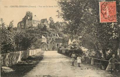 CPA FRANCE 89 "Chatel Censoir, vue sur la haute ville"