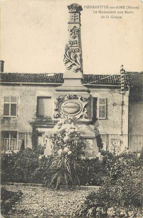 / CPA FRANCE 55 "Pierrefitte sur Aire, le monument aux morts"