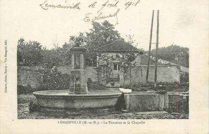 / CPA FRANCE 54 "Lemainville, la fontaine et la chapelle"