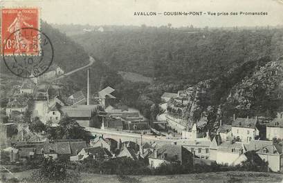 CPA FRANCE 89 "Avallon, Coussin le Pont, vue prise des promenades"