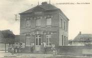 60 Oise / CPA FRANCE 60 "Sainte Geneviève, place de la mairie"