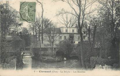 / CPA FRANCE 60 "Clermont, la Brèche, les moulins"