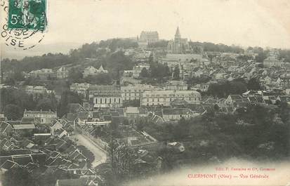 / CPA FRANCE 60 "Clermont, vue générale "