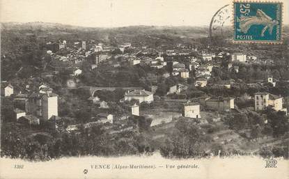 / CPA FRANCE 06 " Vence, vue  générale "