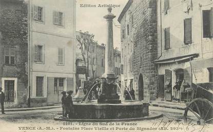 / CPA FRANCE 06 "Vence, fontaine place vieille"