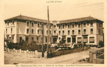 / CPA FRANCE 83 "Sanary sur Mer, hôtel de la plage"