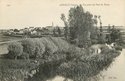 CPA FRANCE 89 "Angely, vue prise du pont de Paney"