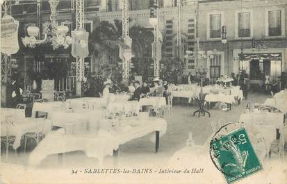 / CPA FRANCE 83 "Sablettes les Bains, intérieur du hall"