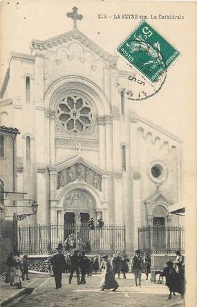 / CPA FRANCE 83 "La Seyne, la cathédrale"