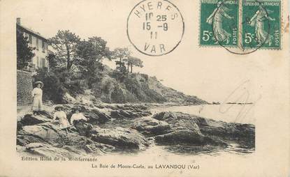 / CPA FRANCE 83 "La baie de Monté Carlo au Lavandou"