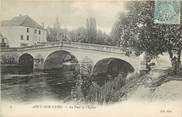 89 Yonne CPA FRANCE 89 "Arcy sur Cure, le Pont et l'Eglise"