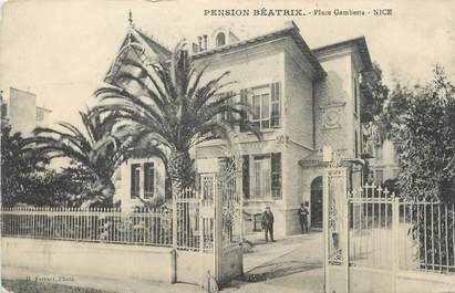 / CPA FRANCE 06 "Nice, pension Béatrix"