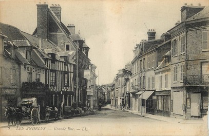 CPA FRANCE 27 "Les Andelys, grande rue, Ed. L.L."