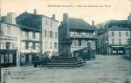 63 Puy De DÔme CPA FRANCE 63 "Chateldon, place du monument aux morts"