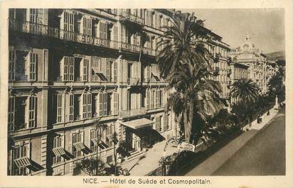 / CPA FRANCE 06 "Nice, Hôtel de Suède et Cosmopolitain"