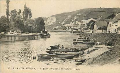 CPA FRANCE 27 "Les Andelys, le Quai, l'Hopital et la Vacherie, Ed. L.L."