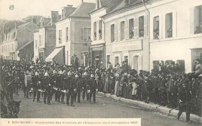 CPA FRANCE 18 "Bourges, Funérailles des Victimes de l'Explosion du 2 novembre 1907"