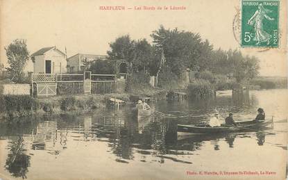 CPA FRANCE 76 "Harfleur, les bords de la Lézarde