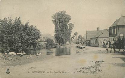 CPA FRANCE 76 "Berneval, la Grande rue"