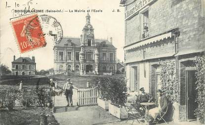 CPA FRANCE 76 "Boisguillaume, la Mairie et l'Ecole"