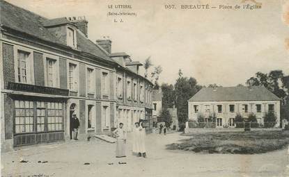 CPA FRANCE 76 "Beauté, Place de l'Eglise"