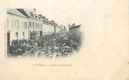 CPA FRANCE 76 " Fauville, la foire de Saint Jean"
