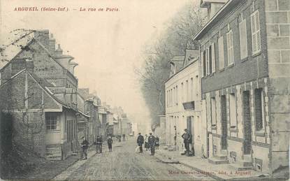 CPA FRANCE 76 " Argueil, la rue de Paris"