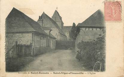 CPA FRANCE 76 "Saint Vigor d'Imonville, l'Eglise, environs de Saint Romain"