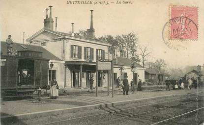 CPA FRANCE 76 "Motteville, la gare"
