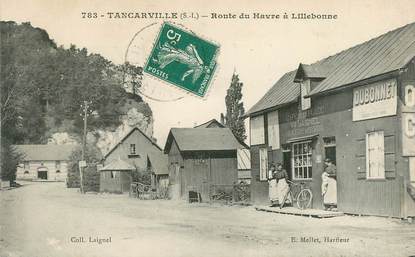 CPA FRANCE 76 "Tancarville, route du Havre à Lillebonne"