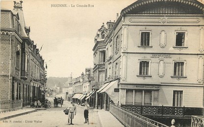 CPA FRANCE 27 "Brionne, la grande rue"